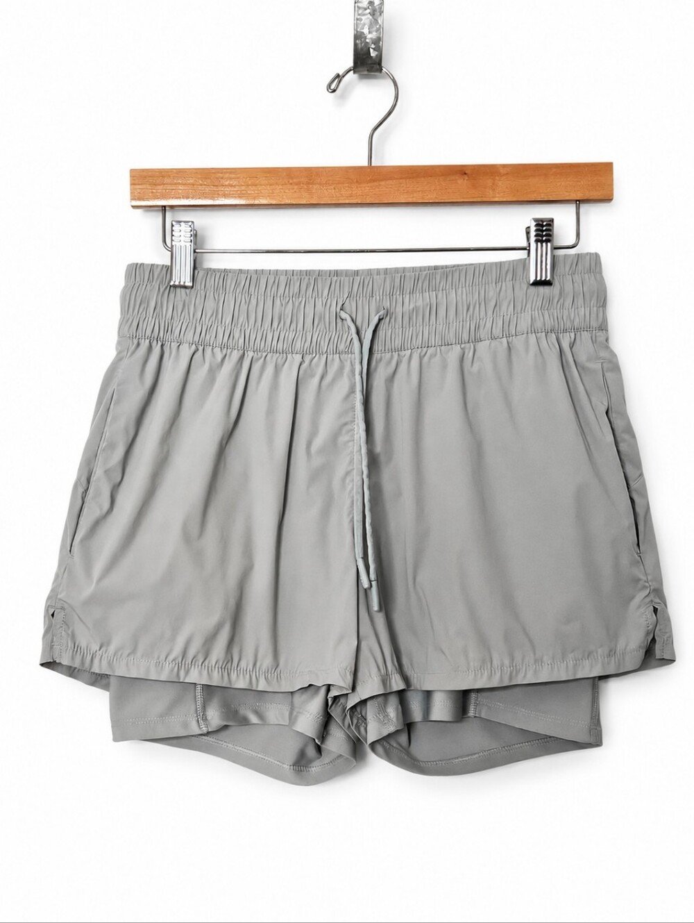 Spyder Active Gray 2-in-1 Lined Athletic Running Shorts Women's Small